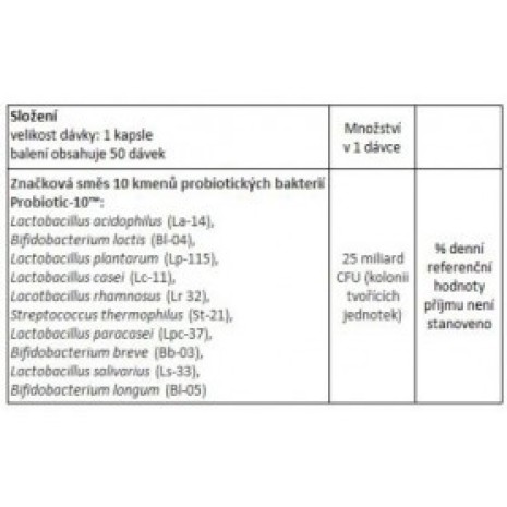 NOW Probiotic-10, probiotika, 25 miliard 50 kapsul Now foods